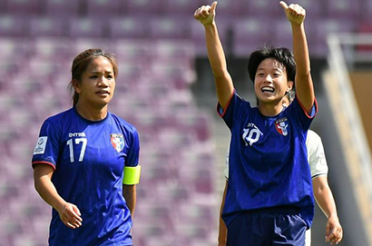 2022女子亞洲盃足球賽台灣中華隊擊敗泰國