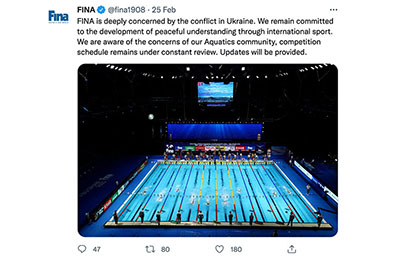 游泳世錦賽俄選手個人參加